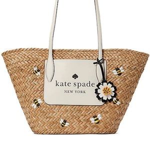 Kate Spade Straw Bee Tote